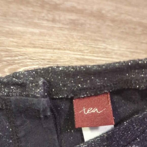 Tea Collection black sparkle tunic dress size 7 - Picture 3 of 5